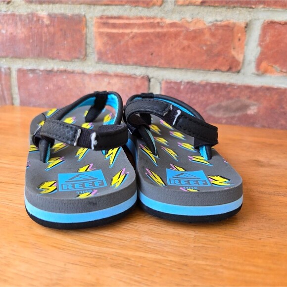 Reef kids sandals Ahi Bolts Size 11/12 - Picture 5 of 8